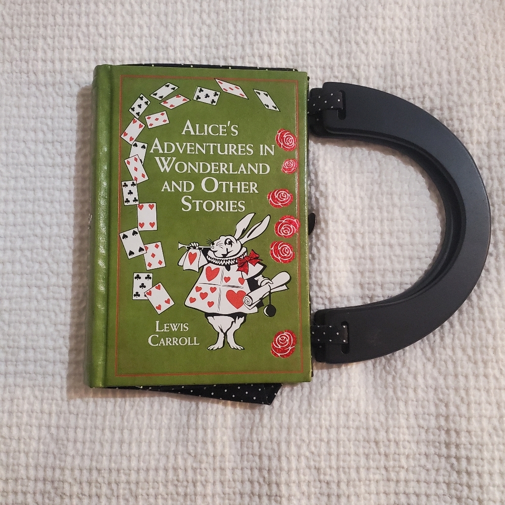 Final Price Alice in Wonderland book purse RARE and unique